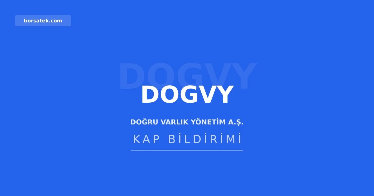 Doฤru Varlฤฑk Yรถnetimi, ฤฐล Bankasฤฑ'ndan satฤฑn aldฤฑฤฤฑ 318,1 milyon TL'lik portfรถyรผn devir iลlemlerini tamamladฤฑ Borsatek