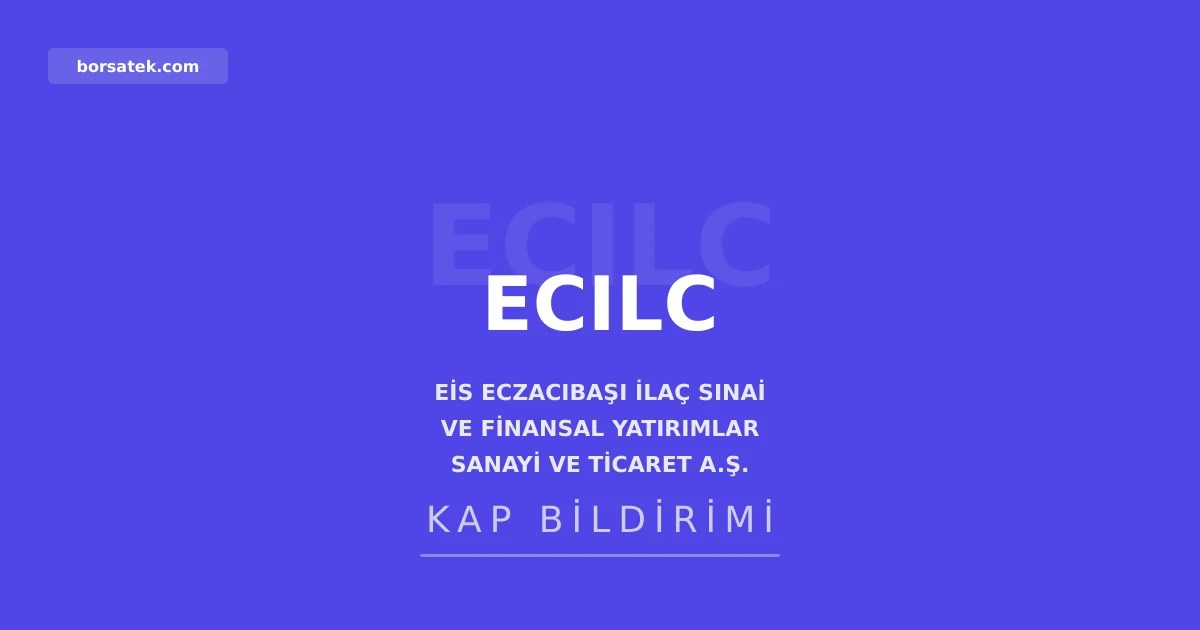 Eczacฤฑbaลฤฑ ฤฐlaรง'tan pay sahiplerine kaydileลtirme baลvuru uyarฤฑsฤฑ Borsatek