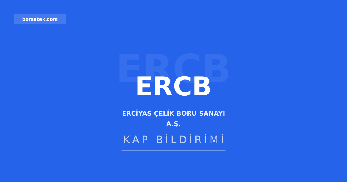 Erciyas รelik Boru'ya DSฤฐ'den 15 milyon dolarlฤฑk sipariล Borsatek