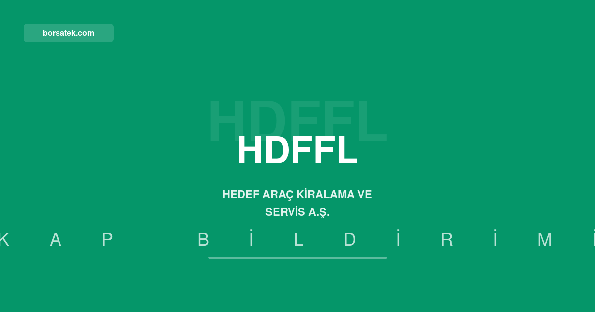Hedef Araç Kiralama'dan tahvil yatırımcılarına yüzde 11,21 kupon Borsatek
