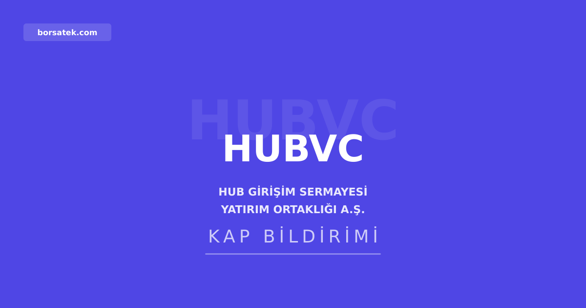 Hub Giriลim'in portfรถy ลirketi SHUB'un Poltio'daki payฤฑ %10,27'ye geriledi Borsatek