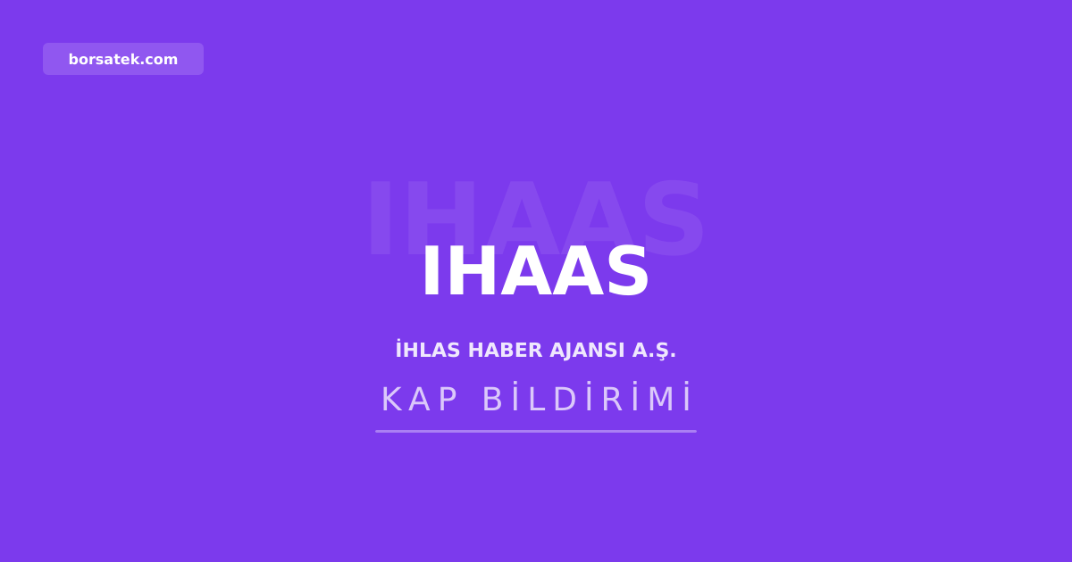 İhlas Haber Ajansı'nın ilk yarı zararı 90,2 milyon TL oldu Borsatek