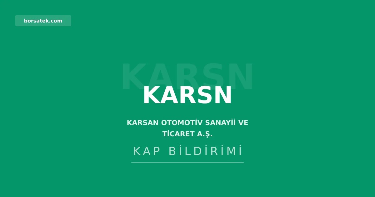Karsan Otomotiv, ฤฐETT'nin 150 otobรผs ihalesinde sรถzleลme imzalamaya davet bekliyor Borsatek