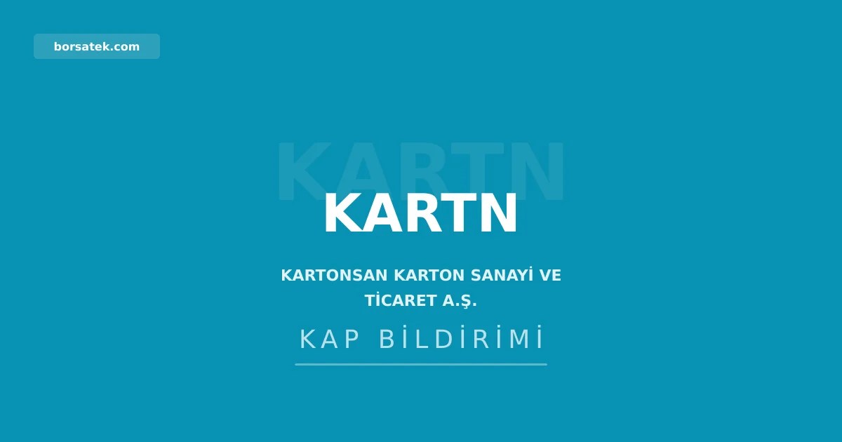 Kartonsan, Kocaeli'deki arsa satฤฑลฤฑnฤฑ tamamladฤฑ Borsatek