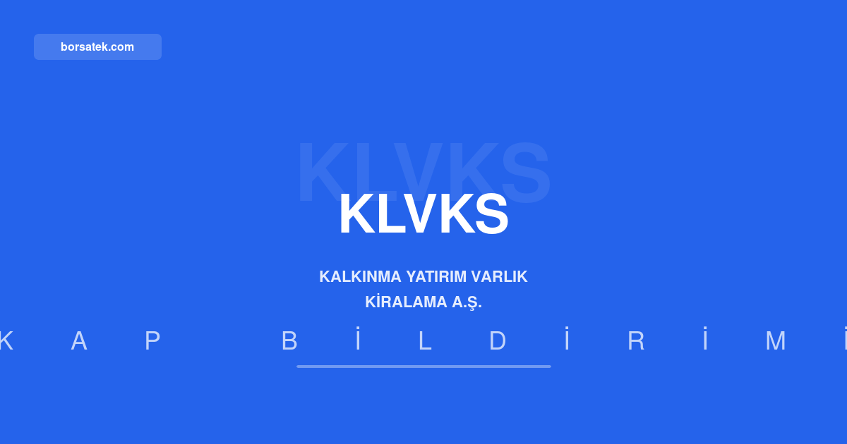 Kalkฤฑnma Yatฤฑrฤฑm'ฤฑn dรถnem karฤฑ 154 bin TL oldu Borsatek