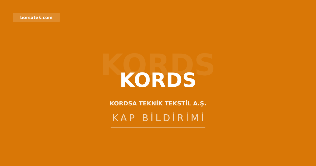 Kordsa, ฤฐzmit'teki iki taลฤฑnmazฤฑnฤฑ 800 milyon TL'ye sattฤฑ Borsatek