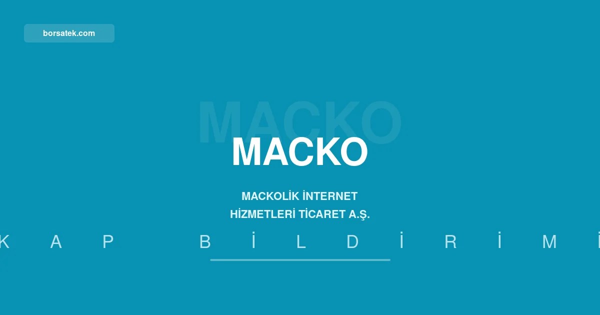 Mackolik'in hasฤฑlatฤฑ ve net kรขrฤฑ yฤฑlฤฑn ilk yarฤฑsฤฑnda geriledi Borsatek