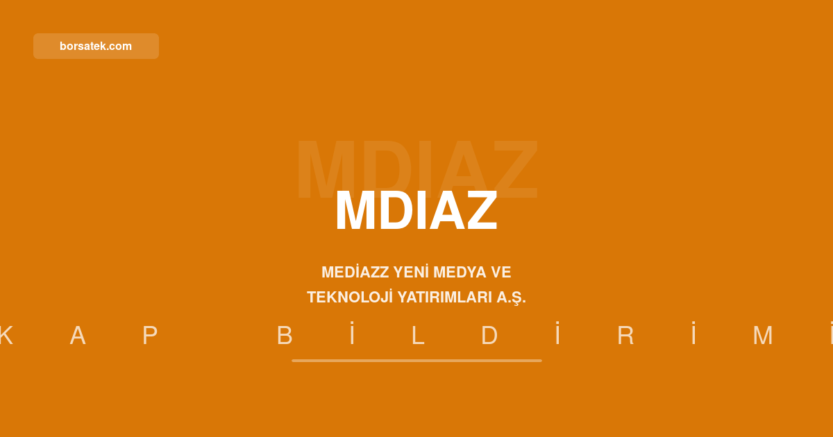 Mediazz'ฤฑn ihraรง tavanฤฑ sรผreci iptal edildi Borsatek