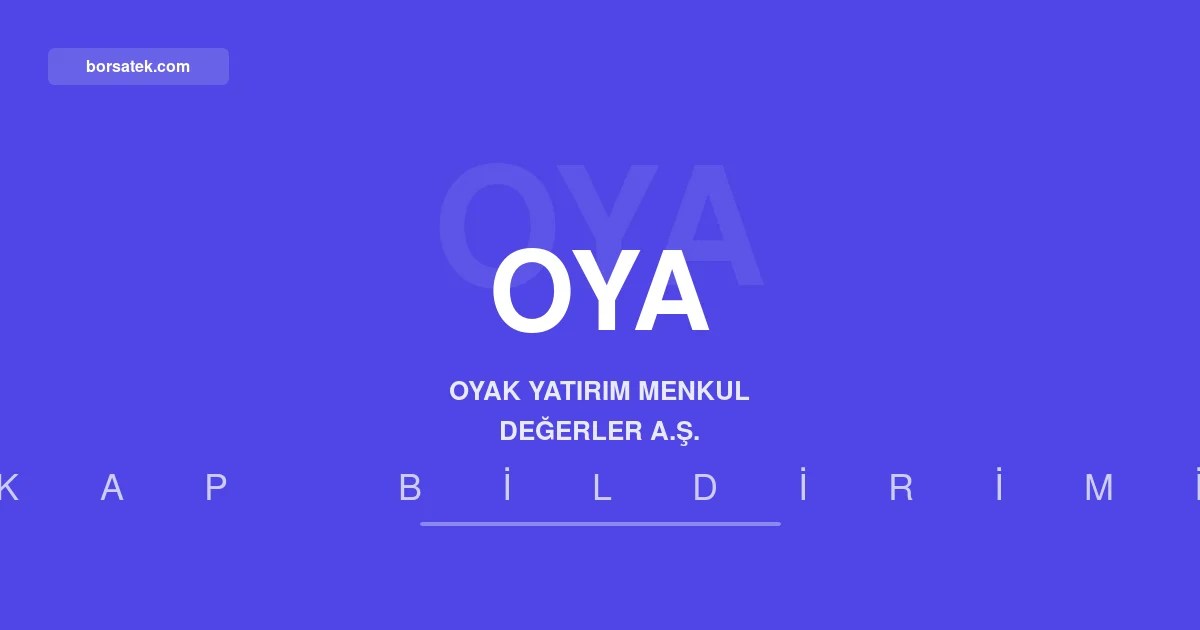 Oyak Yatฤฑrฤฑm'dan Teknika Plast halka arzฤฑna iliลkin analist raporu Borsatek