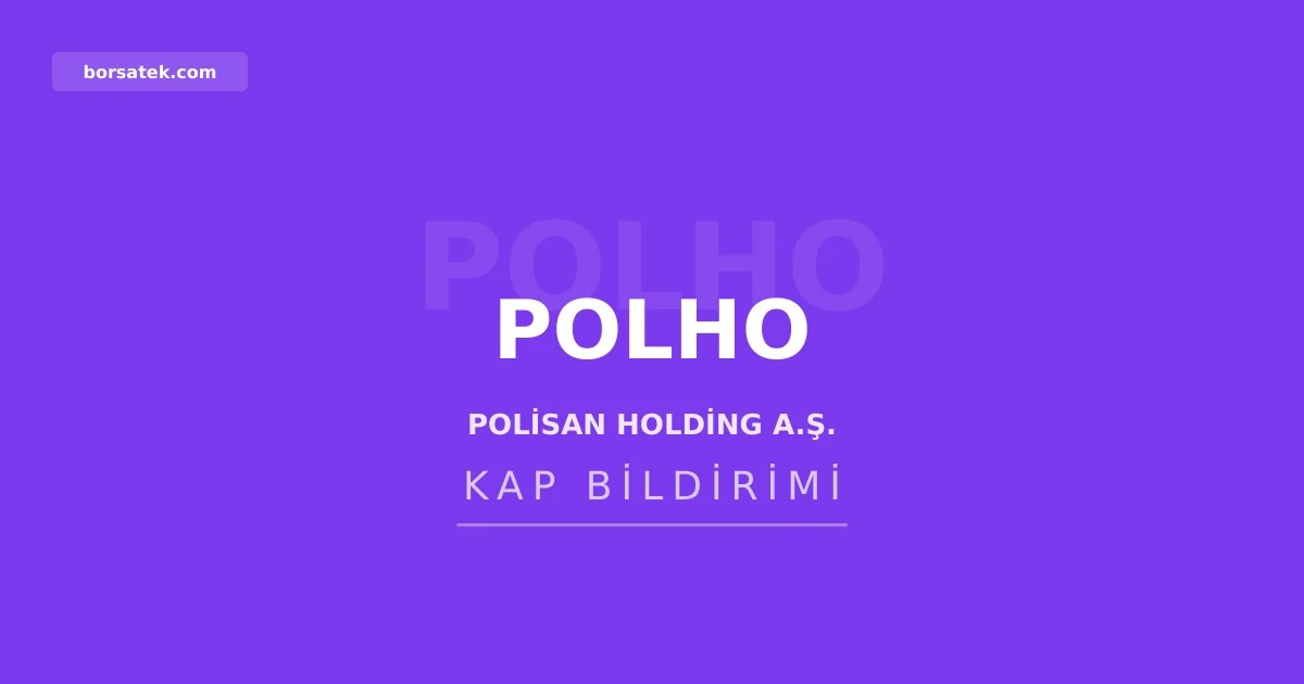 Polisan Holding'e Selçuk Denizhan genel müdür olarak atandı Borsatek