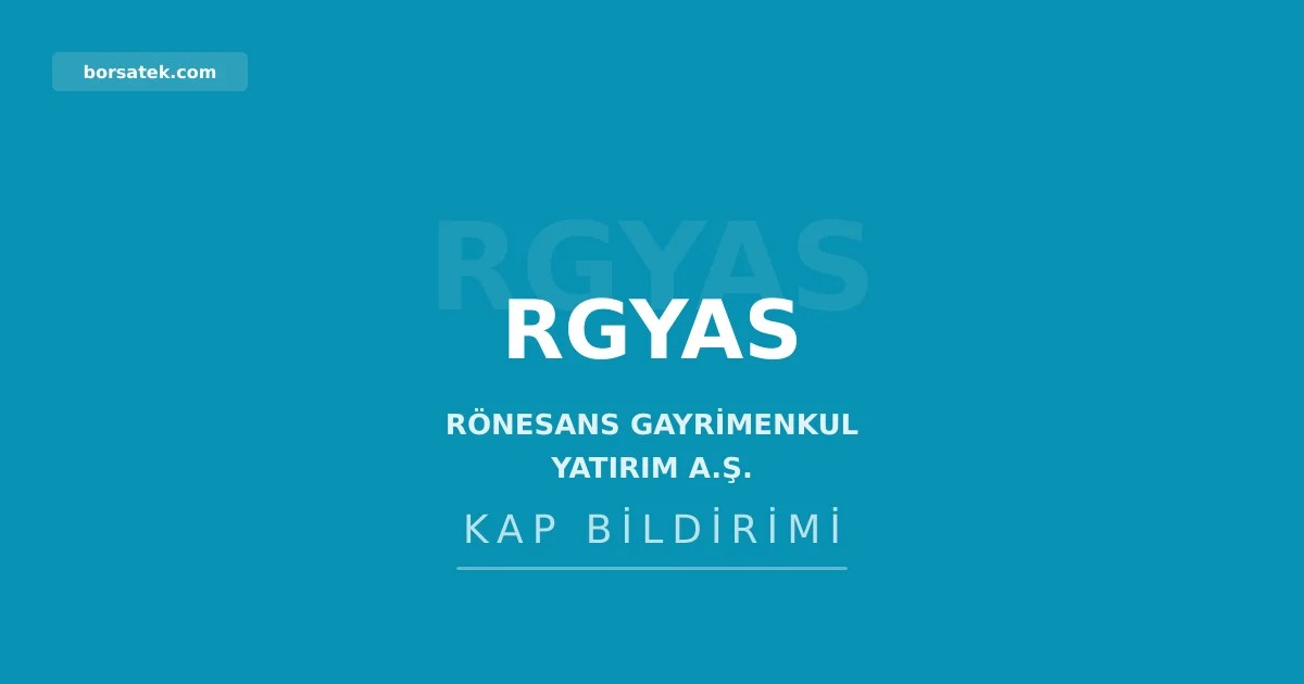 Rรถnesans GYO'nun iki baฤlฤฑ ortaklฤฑkla birleลmesine SPK onayฤฑ Borsatek
