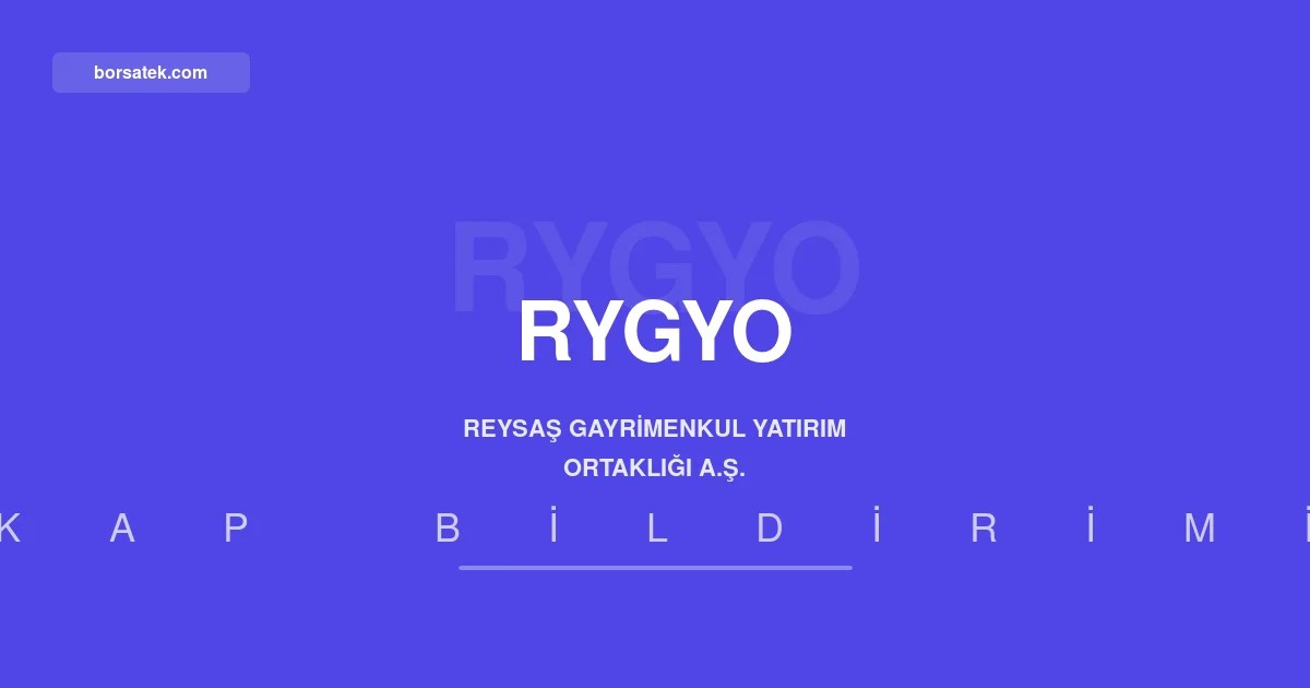 Reysaล GYO'nun net kรขrฤฑ yฤฑlฤฑn ilk yarฤฑsฤฑnda 1,98 milyar TL'ye yรผkseldi Borsatek