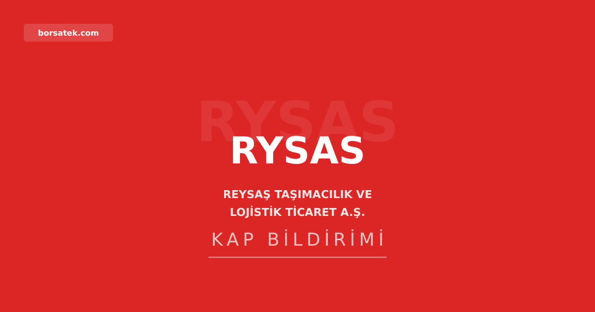 Reysaล Lojistik 75.852 mยฒ arsa aldฤฑ, 64.000 mยฒ sera kuracak Borsatek
