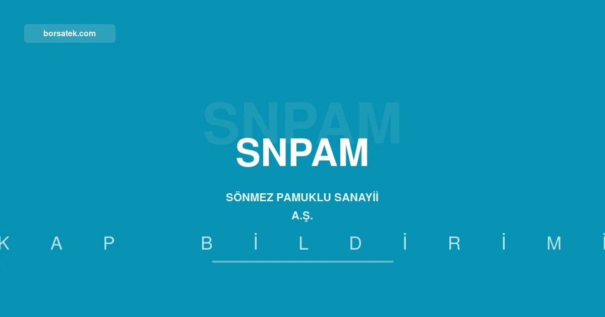Sรถnmez Pamuklu 9 ayda 106 milyon TL net zarar yazdฤฑ Borsatek