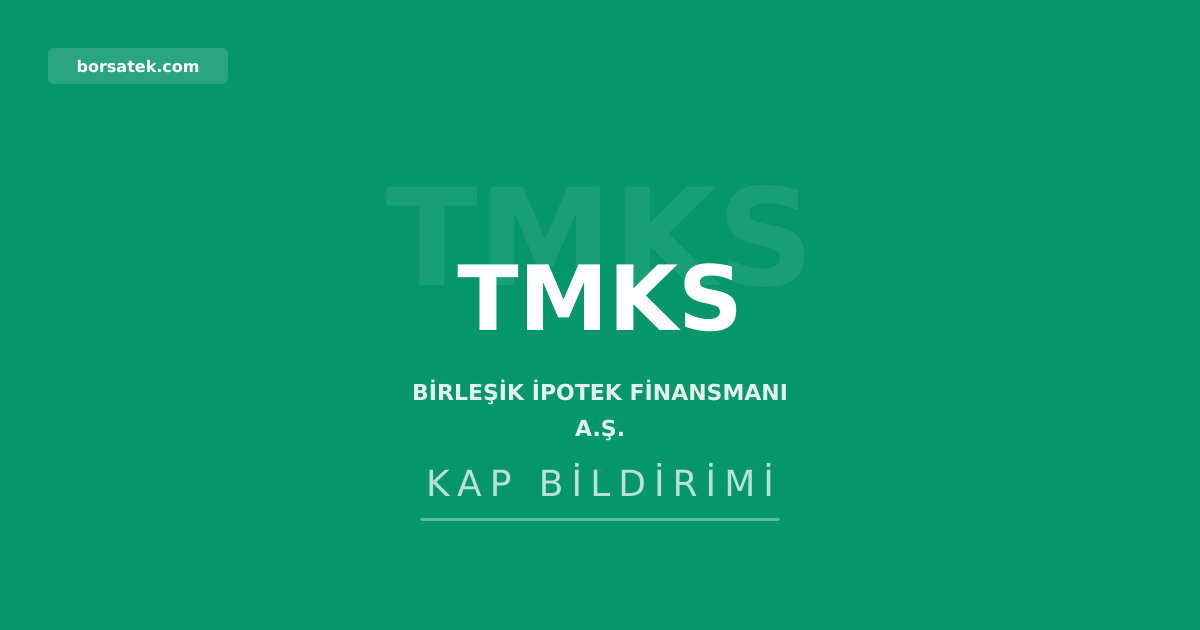 Birleลik ฤฐpotek Finansmanฤฑ, Albaraka Tรผrk fonu ihraรง belgesini sundu Borsatek