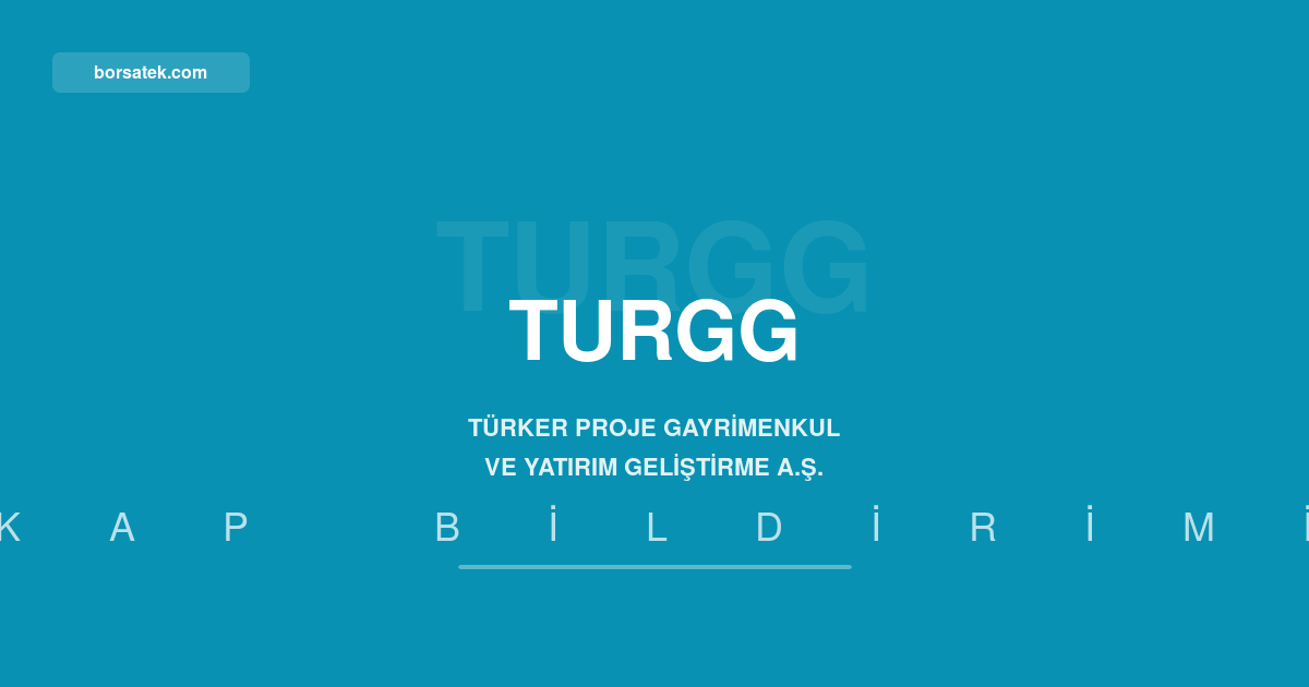 Türker Proje'nin varlıkları 3,5 milyar TL'ye ulaştı, net kar 60 milyon TL oldu Borsatek