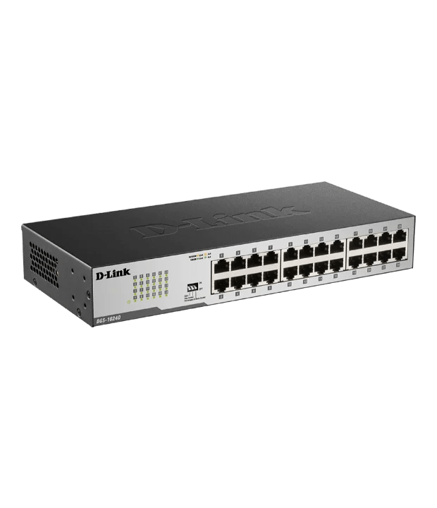 Switch 24 Ports Gigabit DGS-1024D – Métallique, Rackable