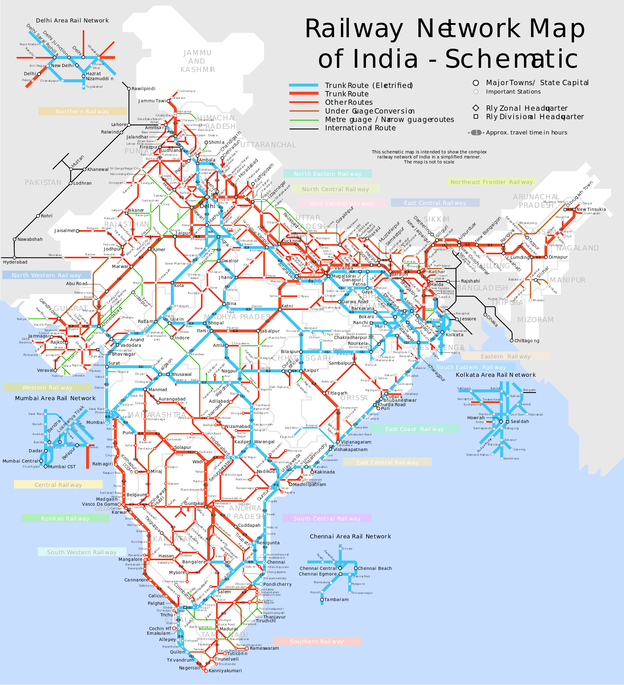 Indian Road Map Bragitoff Com.