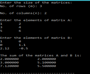 C Program For Addition Of Two Sparse Matrices The Crazy Programmer 10We can add subtract multiply and divide 2 matrices of multi-dimensions.