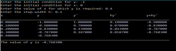 Euler Method - C PROGRAM - BragitOff.com