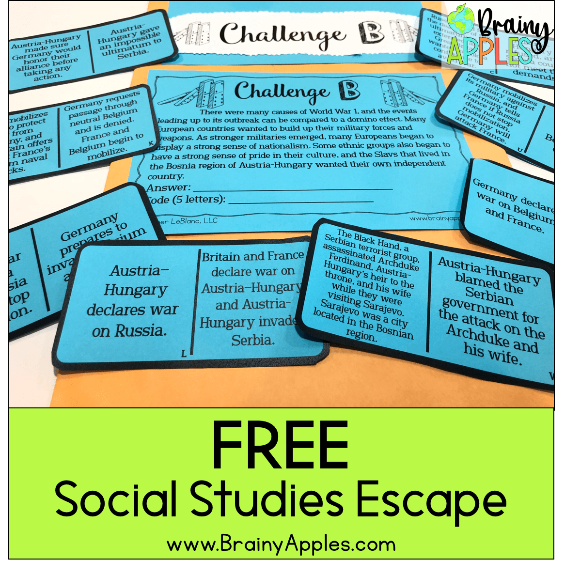 social studies escape room