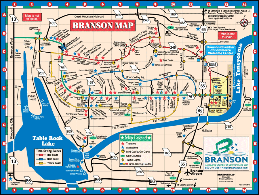 Branson Mo Hotel Map Locations New Condo No Stairs Branson Skyline Branson Map 