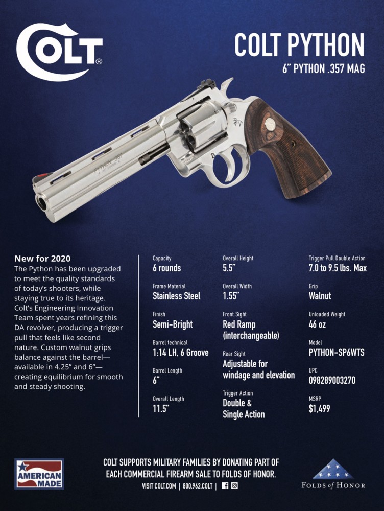 Colt Python: now