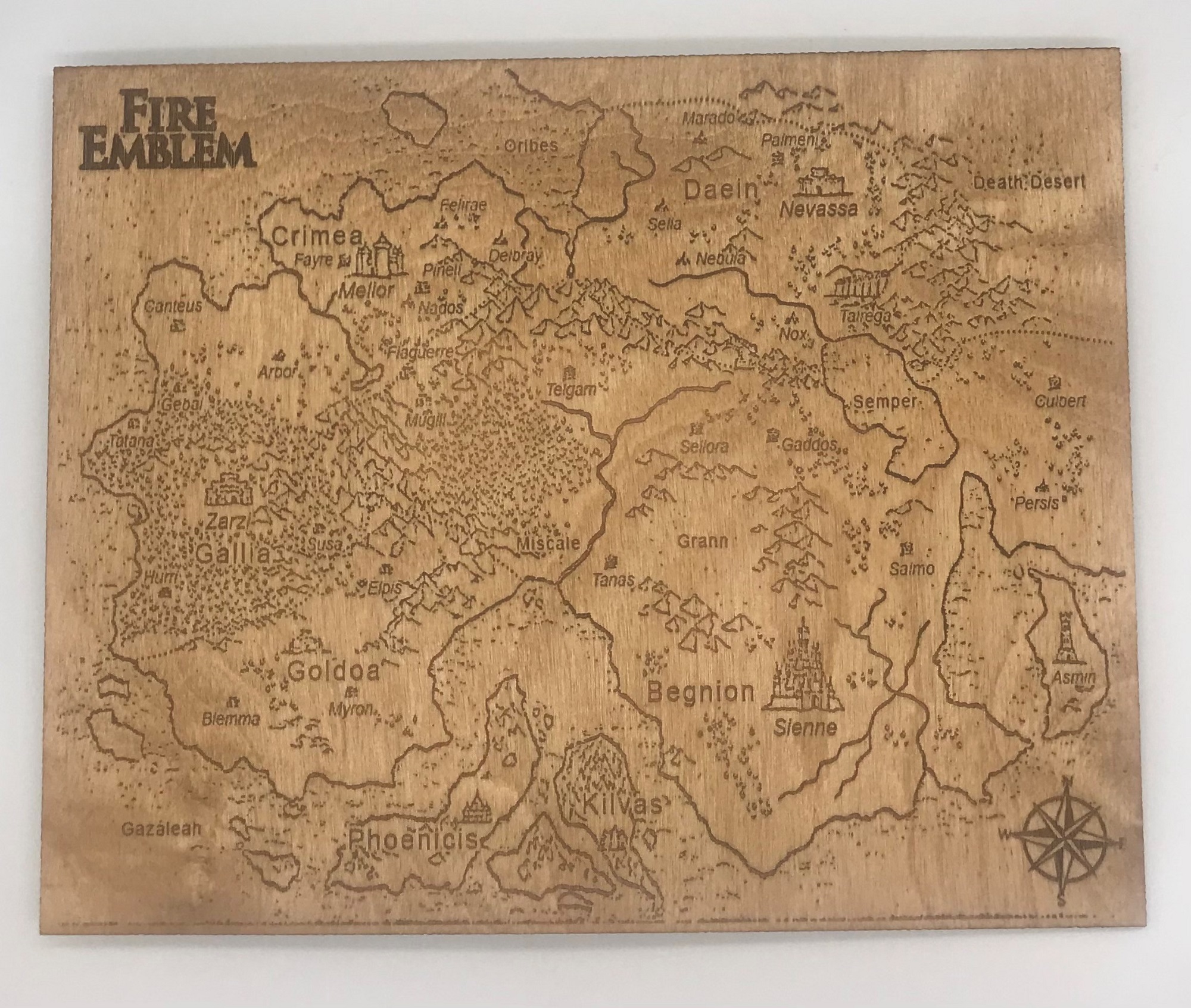 Engraved Firm Emblem Map