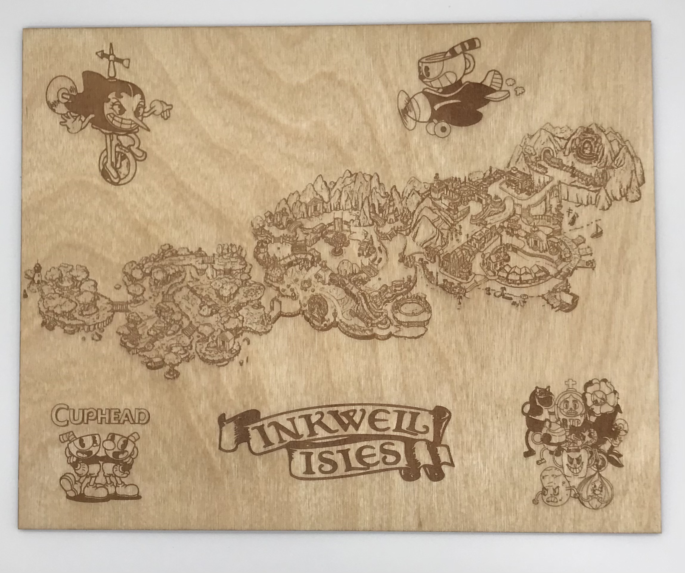 Cuphead Inkwell Isles Map