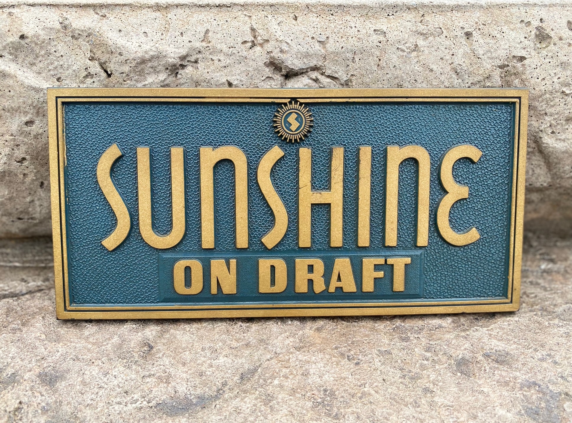 barbeys inc sunshine beer on draft composite sign Kirby-Coggeshall-Steinau company milwaukee
