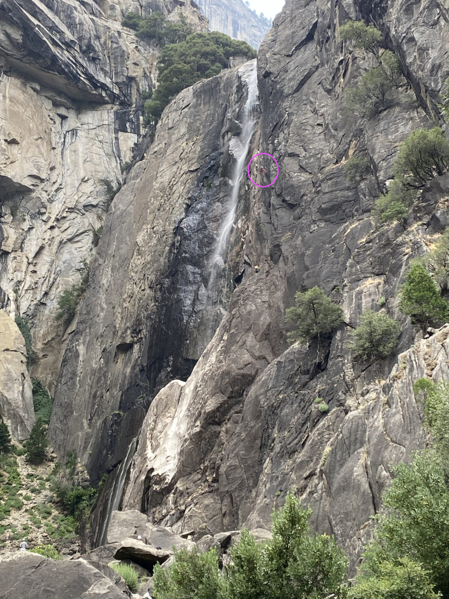 Brice Pollock » Canyoneering 1000ft Down Yosemite Falls