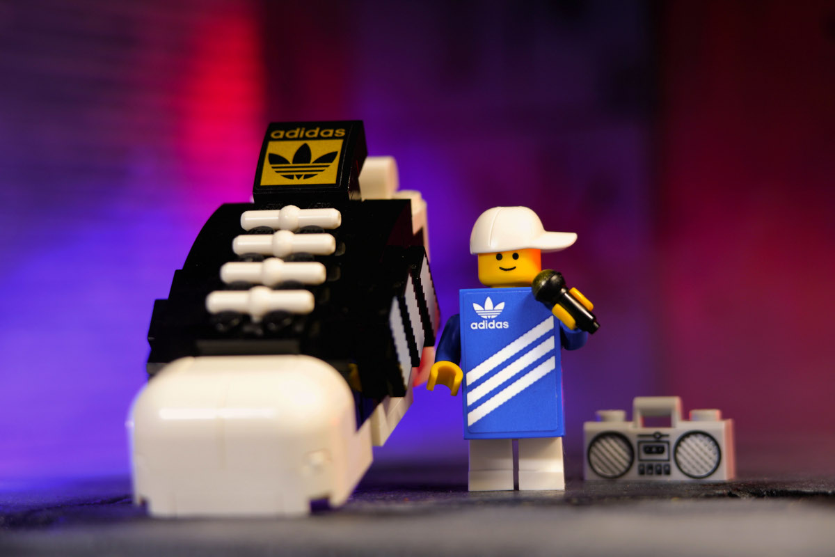 lego mini adidas trainer