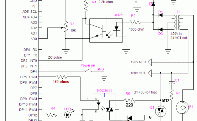 Simple Ac Power Control Circuits Controlling The AC Power With