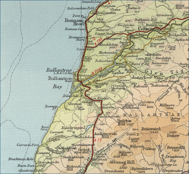Ballantrae Map Ballantrae Map 