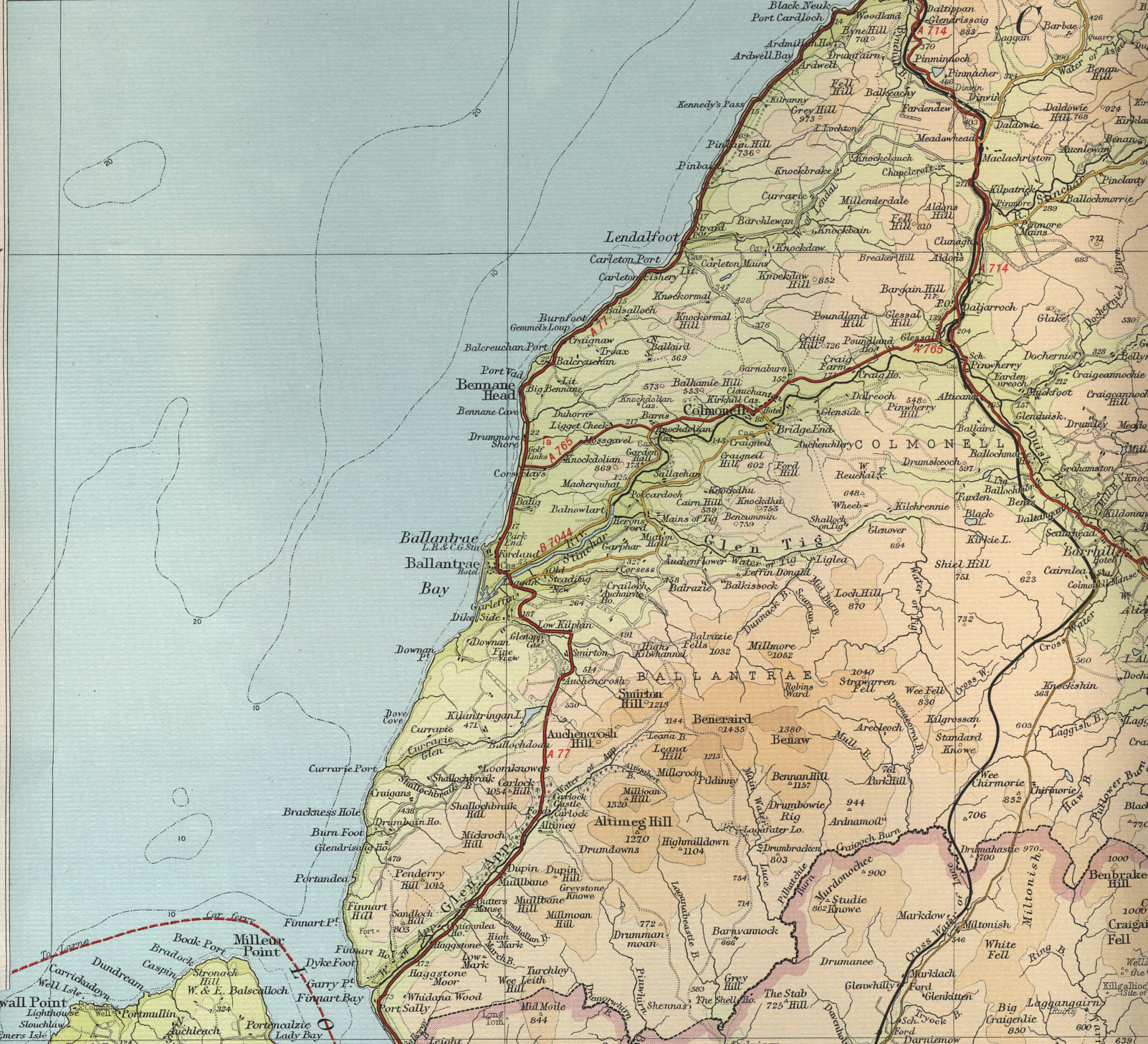Ballantrae Map Map Ballantrae 