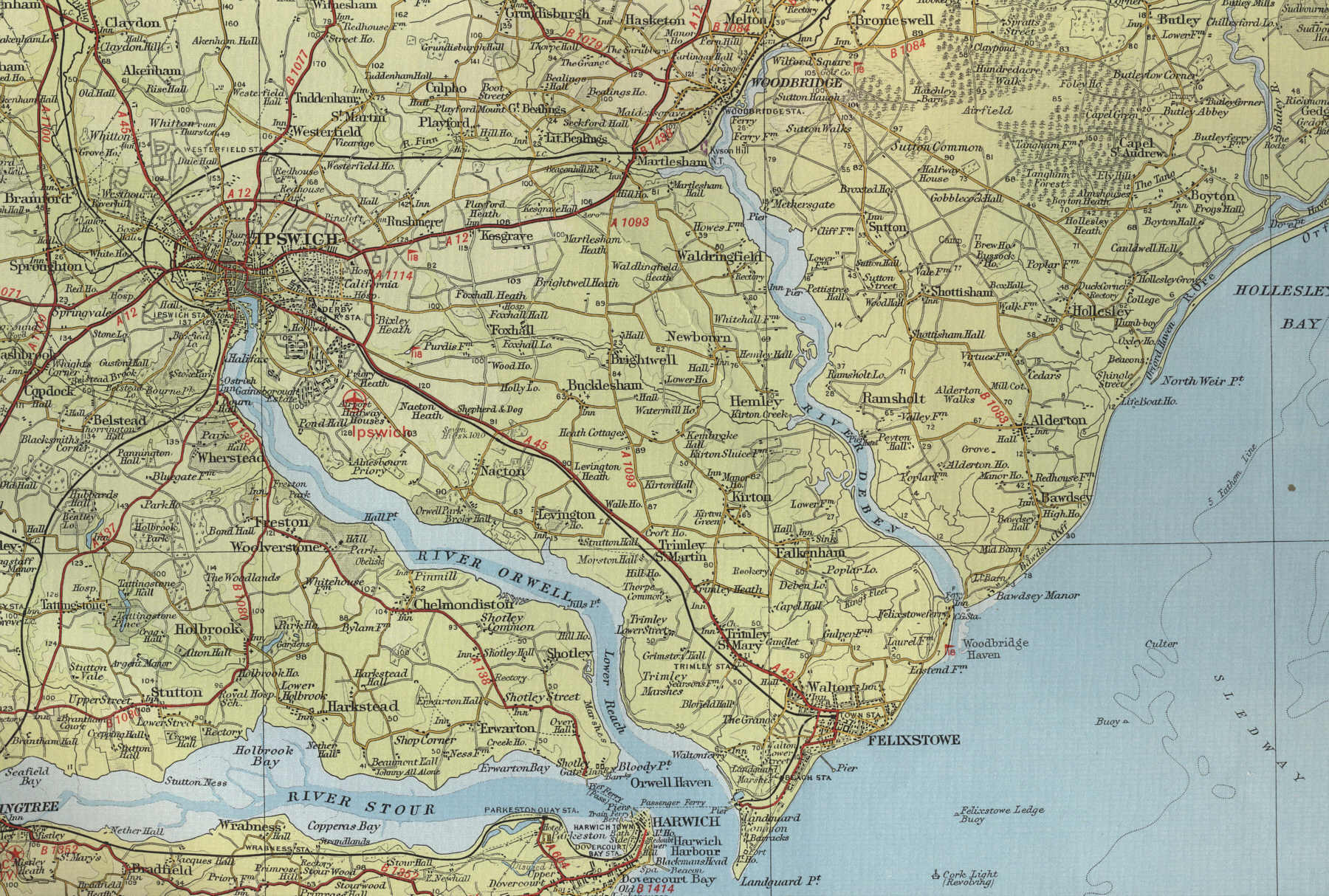 Ipswich England Map Map Ipswich 
