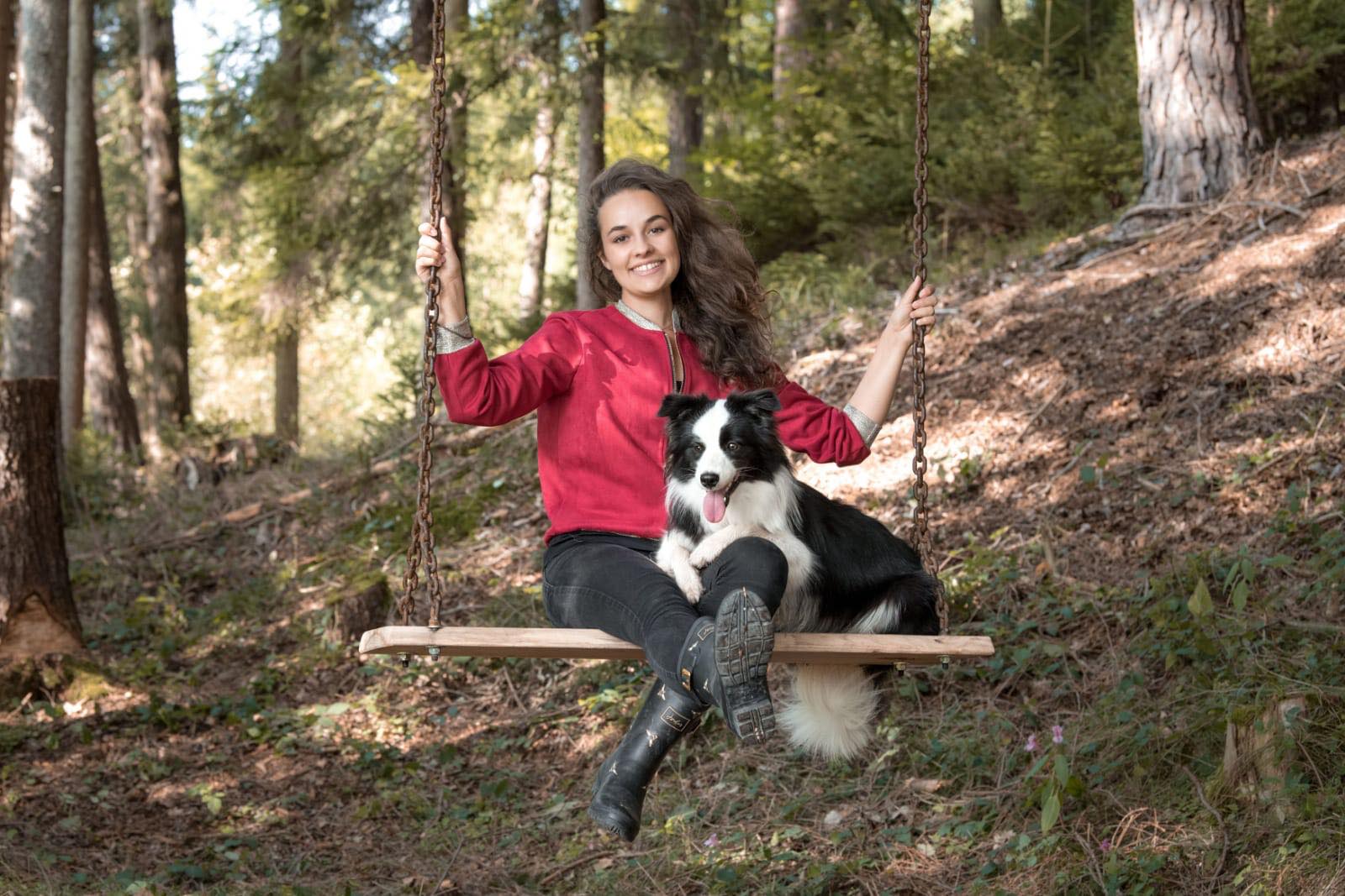 Raffaela Kraus mit Border Collie