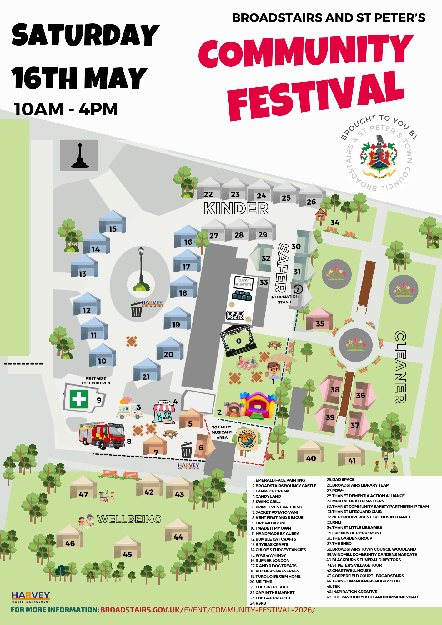 Community Festival 2026 Broadstairs St Peter S Town Council Final Map 1 