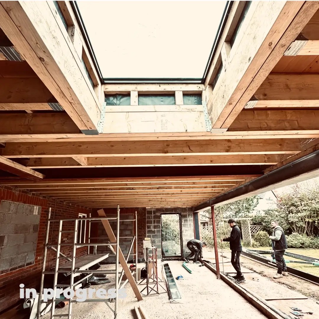 Caldy extension work in progress