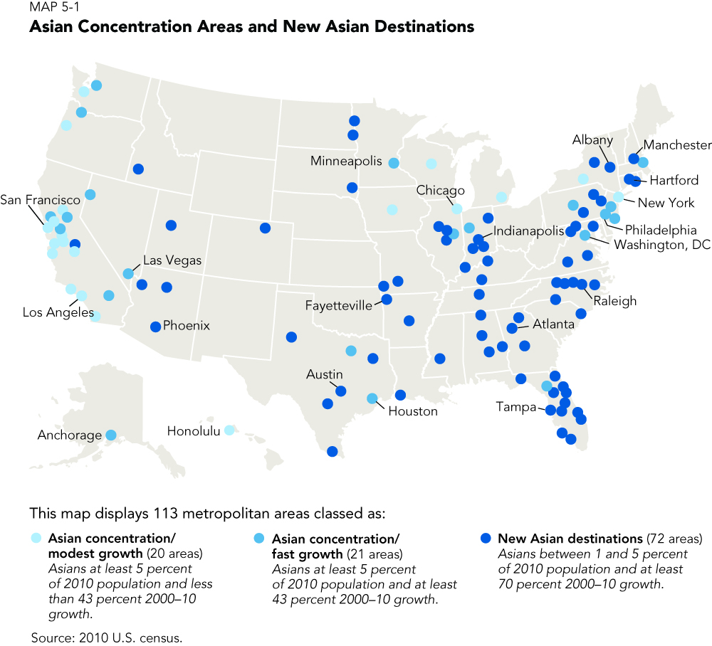New U S For Asians See Rapid Growth Brookings Map51 