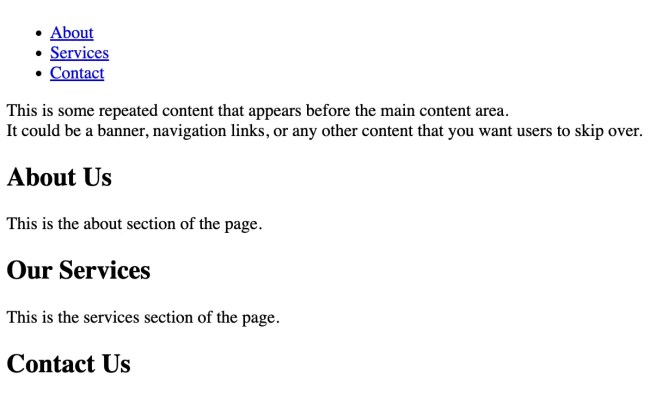 Bypass-blocks-skip-links | BrowserStack Docs