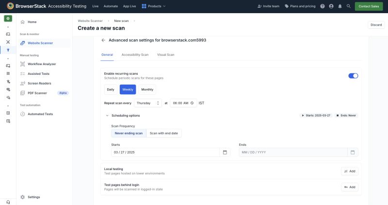 Create A Scan Using Sitemaps Browserstack Docs - High Resolution Gradient Arts for Desktop