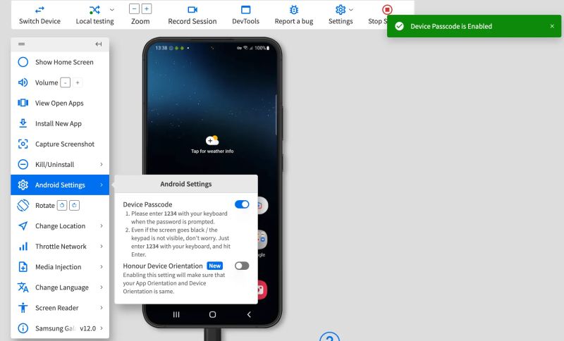 Device Passcode In Browserstack App Live Browserstack Docs - Space Images - Ultra HD Ultra HD Collection