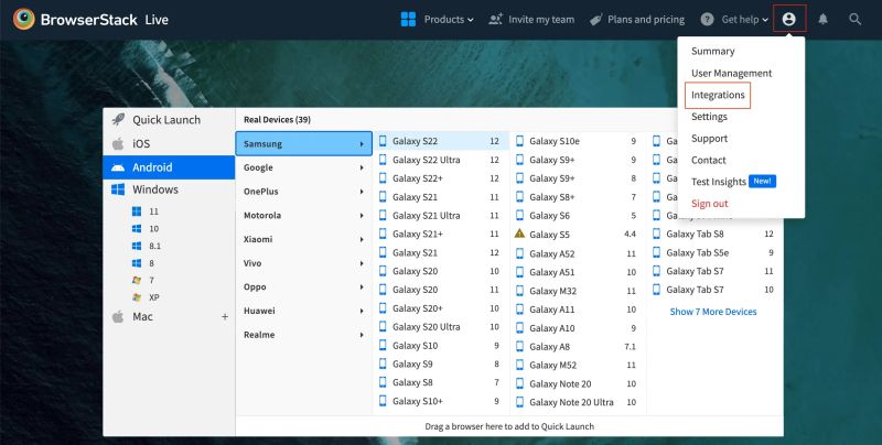 Report Bugs Using Live Jira Integration Browserstack Docs - Professional Mobile Gradient Photos | Free Download