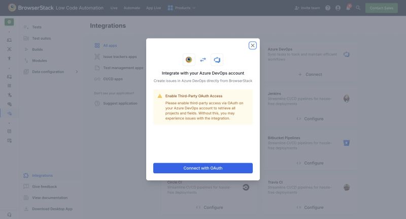 Integrate Low Code Automation With Azure Devops Browserstack Docs - City Photos - Professional 4K Collection