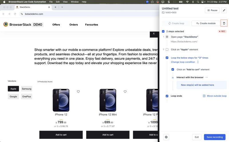Repeat Steps With Loops Browserstack Docs - Premium City Texture Gallery - HD