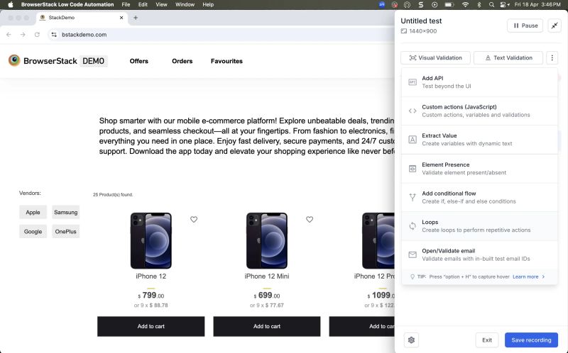 Repeat Steps With Loops Browserstack Docs - Download Professional Geometric Picture | HD