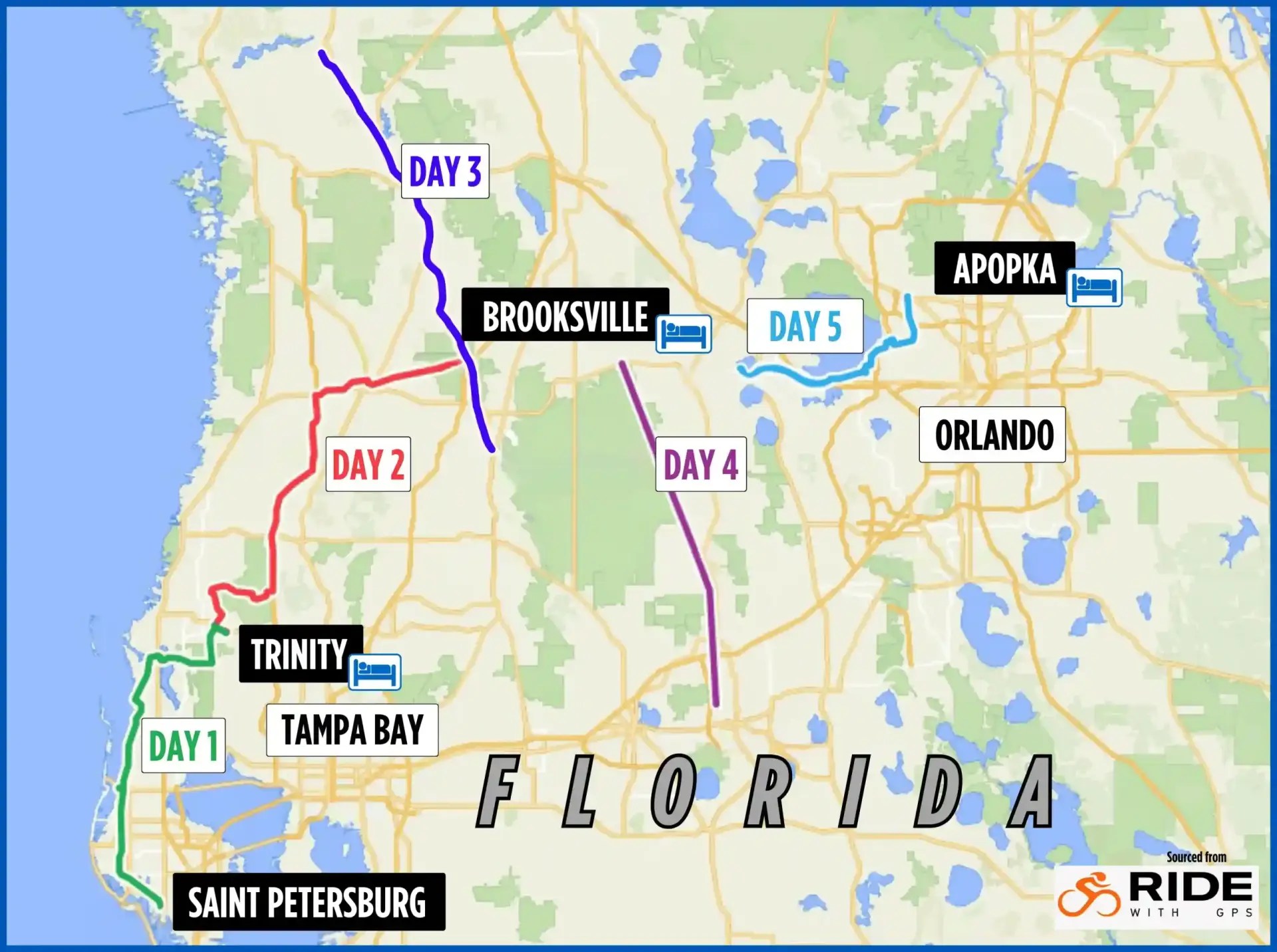 Trails Of Florida TOFLA 2026 PAMPERED Pedalers TOFLA Map 2026 Compressed Scaled.webp