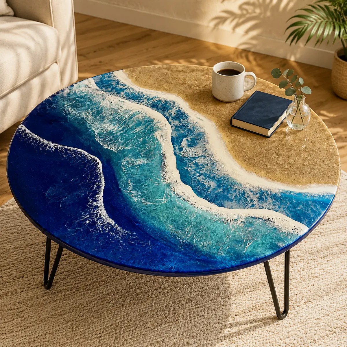 Ocean Resin Coffee Table