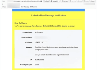 How to stop “LinkedIn Message Notification” e-mail spam